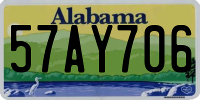 AL license plate 57AY706