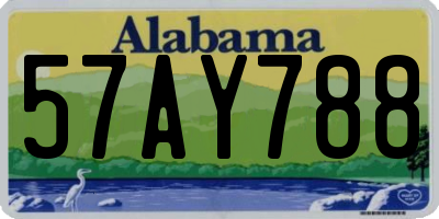 AL license plate 57AY788