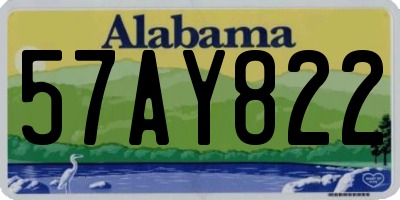 AL license plate 57AY822