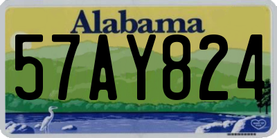 AL license plate 57AY824