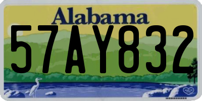 AL license plate 57AY832