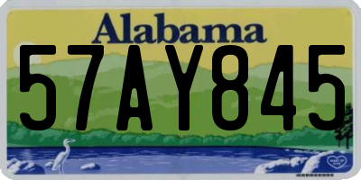 AL license plate 57AY845