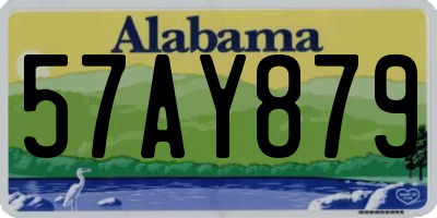 AL license plate 57AY879