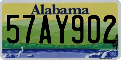 AL license plate 57AY902