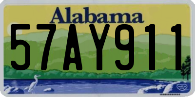 AL license plate 57AY911