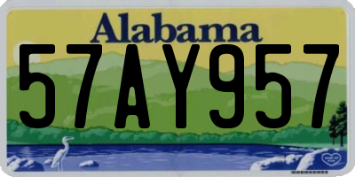 AL license plate 57AY957