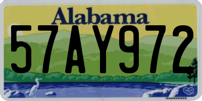 AL license plate 57AY972