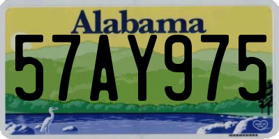 AL license plate 57AY975