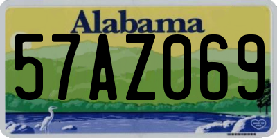 AL license plate 57AZ069