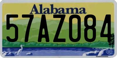 AL license plate 57AZ084