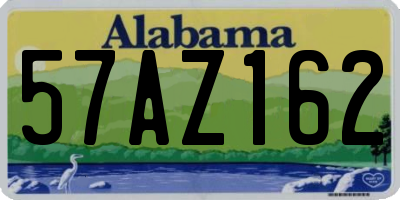 AL license plate 57AZ162