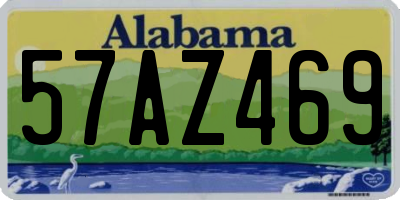AL license plate 57AZ469