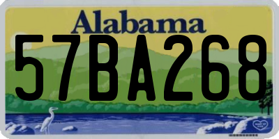 AL license plate 57BA268