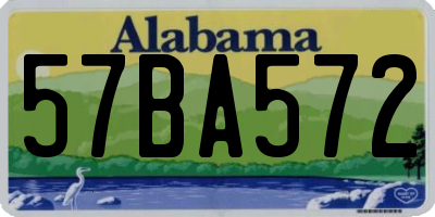 AL license plate 57BA572