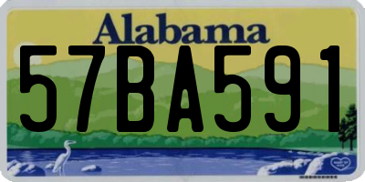 AL license plate 57BA591