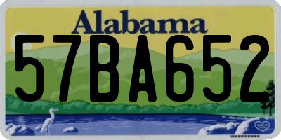AL license plate 57BA652