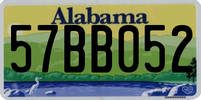 AL license plate 57BB052