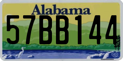 AL license plate 57BB144