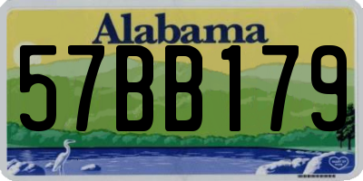 AL license plate 57BB179