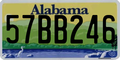 AL license plate 57BB246