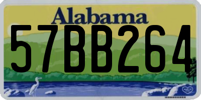 AL license plate 57BB264