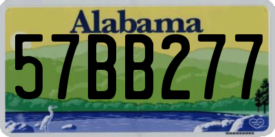 AL license plate 57BB277