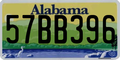 AL license plate 57BB396