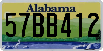 AL license plate 57BB412