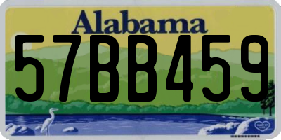 AL license plate 57BB459