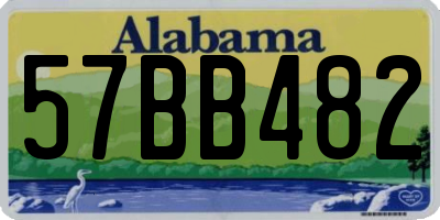 AL license plate 57BB482