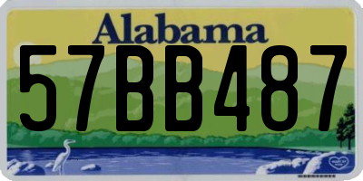 AL license plate 57BB487
