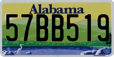AL license plate 57BB519