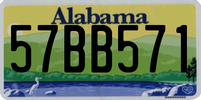 AL license plate 57BB571