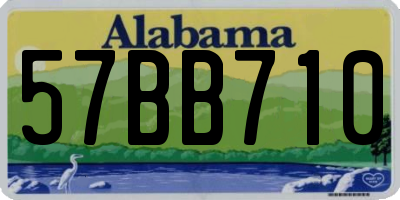 AL license plate 57BB710
