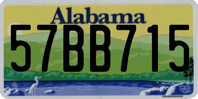 AL license plate 57BB715