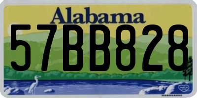 AL license plate 57BB828