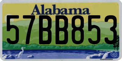 AL license plate 57BB853