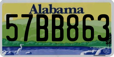 AL license plate 57BB863