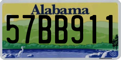 AL license plate 57BB911