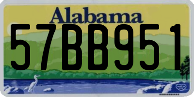 AL license plate 57BB951