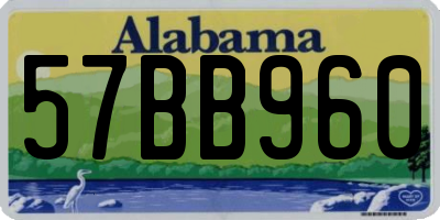 AL license plate 57BB960