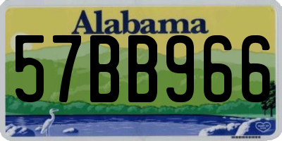 AL license plate 57BB966