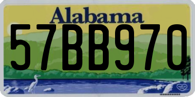 AL license plate 57BB970