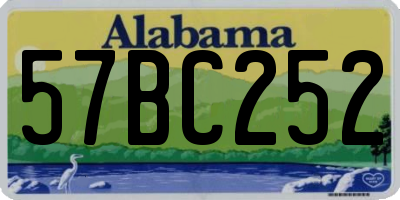 AL license plate 57BC252