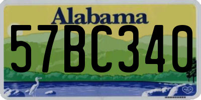 AL license plate 57BC340