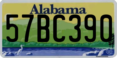 AL license plate 57BC390