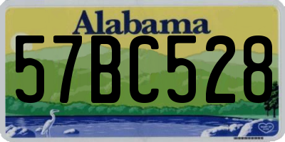 AL license plate 57BC528