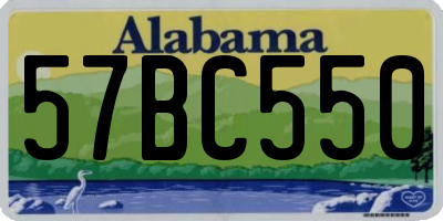 AL license plate 57BC550
