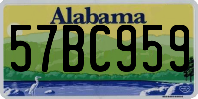 AL license plate 57BC959