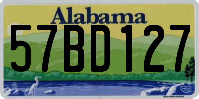 AL license plate 57BD127